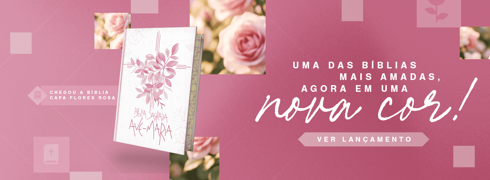 Capa flores - rosa 