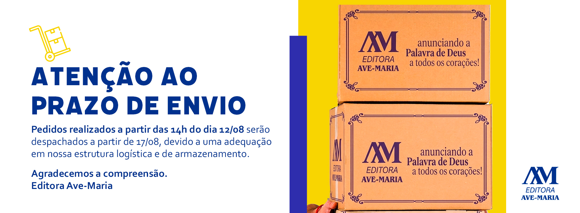 ATENÇÃO AO PRAZO DE ENVIO