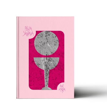 Bíblia Sagrada com Lantejoula - Rosa