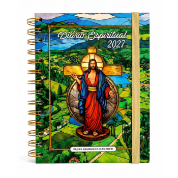 Diário Espiritual 2027   Padre Reginaldo Manzotti - Tema Vitral