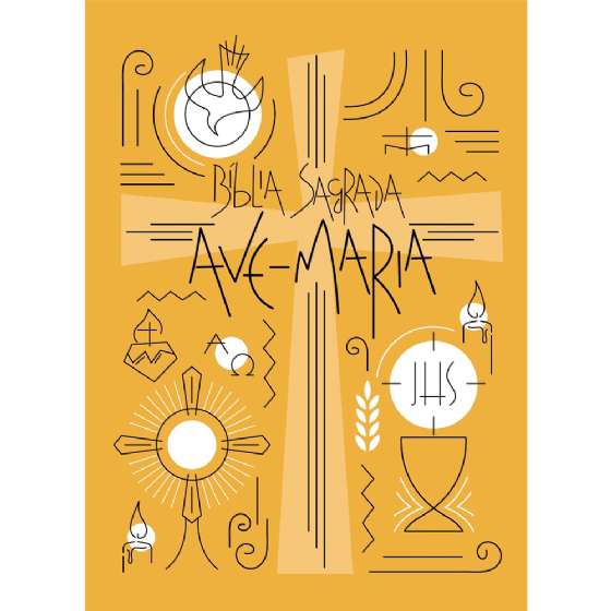 Bíblia Sagrada Ave-Maria - Capa Símbolos