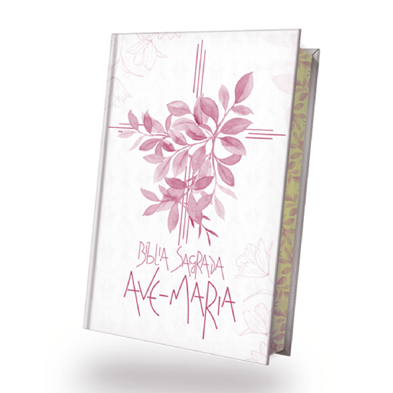 Bíblia Sagrada Ave-Maria - Capa Flores - Rosa